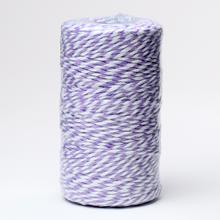 Šnúra farby levandulová a biela, 2mm x 100m.