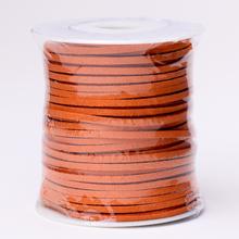 Oranžová kožená šnúrka 3mm x 45m