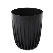 Čierny obal MIRA ECO RECYCLED s nízkym okrúhlym dizajnom.