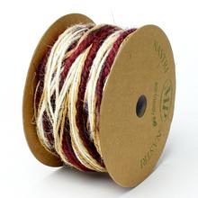 Juta vlna mix farba papier 10m prírodná na rolke.