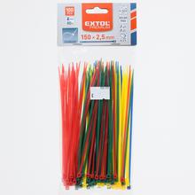 Pásky sťahovacie v rôznych farbách, 2,5x150mm, 100ks.