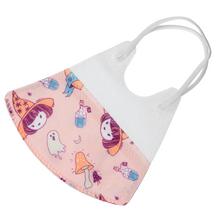 Detské rúška s motívom Halloween v ružovej farbe.