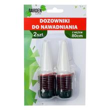 Zavlažovacie dávkovače s hadičkou 80 cm, 2 kusy.