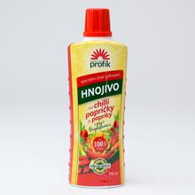 Hnojivo na chilli papričky a papriky v plastovej fľaši 500ml.