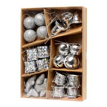 Závesy mix 2-3 cm, strieborné, balenie 24 kusov.