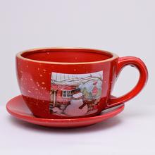 Vianočný obal s uškom v terakotovej farbe.