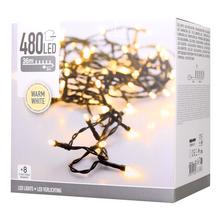 LED svetielka s teplou bielou farbou, 480 LED, 36 metrov dlhé.
