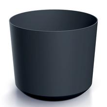 Okrúhly obal na kvety v antracitovej farbe.