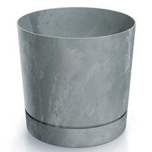 Šedý kvetináč Tubo P z betónu.