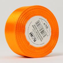 Oranžová saténová stuha 25mm 15m