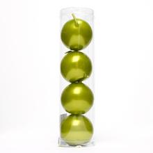 Sviečky guľa 45 v tube, metalická oliva