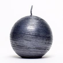 Sivá guľová sviečka DRAPANA G.60