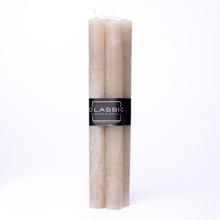 Sviečky RUSTIC CLASSIC ŠPIC v sivej farbe, balenie po 4 kusy.