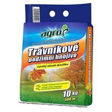 Trávnikové hnojivo 10kg na jeseň v modrom obale.