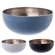 Misa nerezová s modrým a čiernym povrchom, rôzne veľkosti.