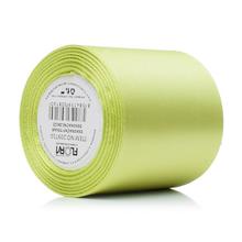 Satenová stuha v svetlozelenej farbe, šírka 64 mm, dĺžka 10 m.
