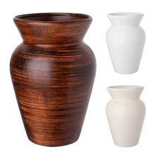 Keramická váza BARYLKA v hnedej farbe.