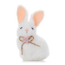 Biely zajačik s mašličkou