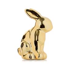 Zlatý porcelánový zajačik