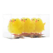 Žlté kuriatka so štipcom v balení po 6 kusoch.