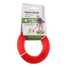 Silón rezný HVIEZDA 2,4mm/15m v červenej farbe
