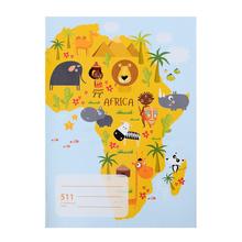 Pevný zošit 511S s pomocnou linkou a obrázkom Afriky.