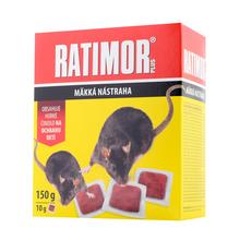 RATIMOR PLUS mäkká návnada 150g/20 s hlodavcami na obale.