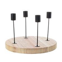 Adventný svietnik na 4 sviečky z dreva.