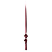 Kónická sviečka RITA MET.BORDO v bordovej farbe, 29 cm vysoká.