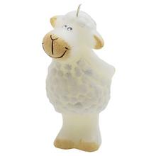 Biely baranček sviečka 10 cm.