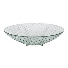 Sklenená misa s bodkami, priemer 40 cm, výška 11,5 cm.