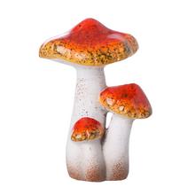 Keramické huby v červenej, žltej a bielej farbe.