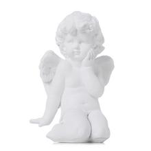 Biely smútočný anjel s krídlami