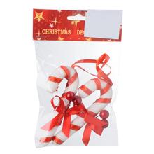 Vianočné závesy v tvare lízatka, sada 2 kusy, 11 cm.