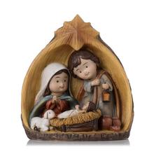 Dekorácia Svätej rodiny s deťmi, 10 cm