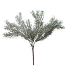 Zápich čečina zeleno-biely s glitrami, 19 cm.