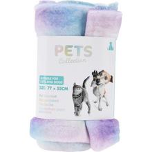 Deka pre psa a mačku v pastelových farbách.