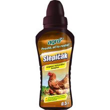 Fľaša biologického hnojiva pevnácenaAGRO SLEPIČÁK 0,5L.