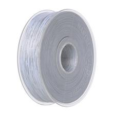 Biela a strieborná stuha s šírkou 2,5 cm a dĺžkou 25 m.