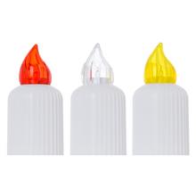 LED sviečka s tromi farbami plameňa.