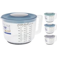 Nádoba na mix s odmerkou, plastová, 2L, 18cm, 3 farby