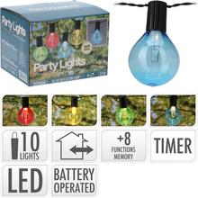 LED párty svetlá s časovačom a batériovým napájaním.