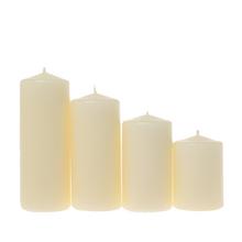 Sviečky adventné postupné v ecru farbe.