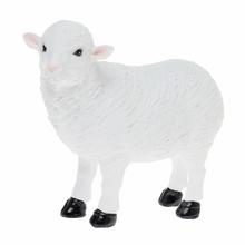 Biela ovca z polyetylénu, 17 cm.