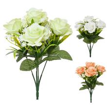 Kytica umelých ruží v mixe farieb.