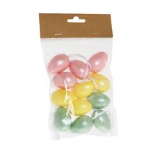 Závesné plastové vajíčka v mixe farieb.