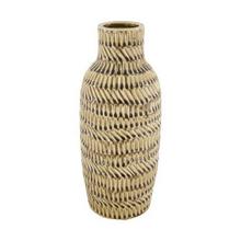 Keramická váza s textúrovaným povrchom, výška 33 cm.