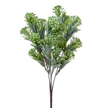 Umelá zeleň s bobuľkami, bielosivá, 36 cm.