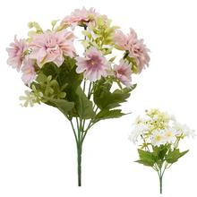 Kytica umelých kvetov mix dahlia v ružových a bielych odtieňoch.