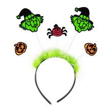 Čelenka čarodejnícka s tekvicami a pavúkom
